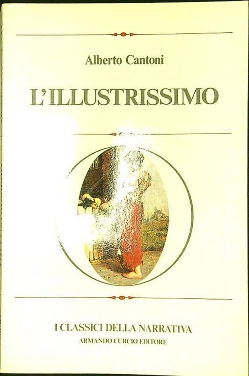 L' illustrissimo - Alberto Cantoni - copertina