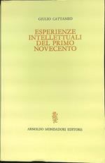 Esperienze intellettuali del primo Novecento