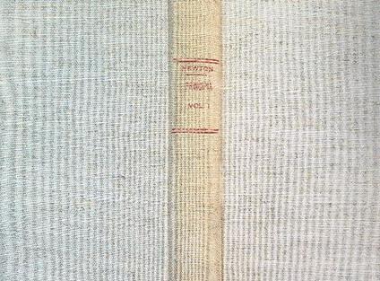 Sir isaac newton's mathematical principles. Volume one - copertina