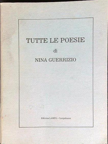 Tutte le poesie - copertina