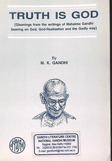 Truth Is God - Mohandas Karamchand Gandhi - copertina