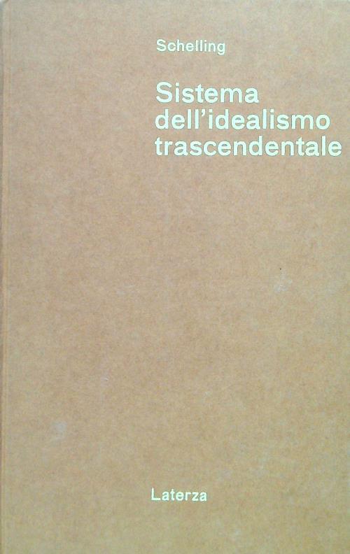 Sistema dell'idealismo trascendentale