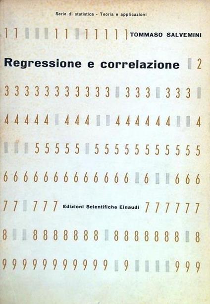 Regressione e correlazione - Tommaso Salvemini - copertina