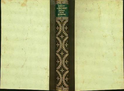 Missa Sine Nomine - Ernst Wiechert - copertina