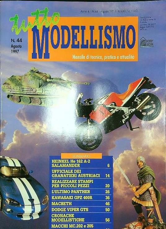 Tutto modellismo n. 44/agosto '97 - copertina
