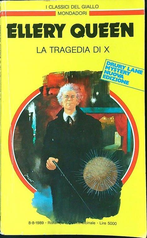 La tragedia di X - Ellery Queen - copertina