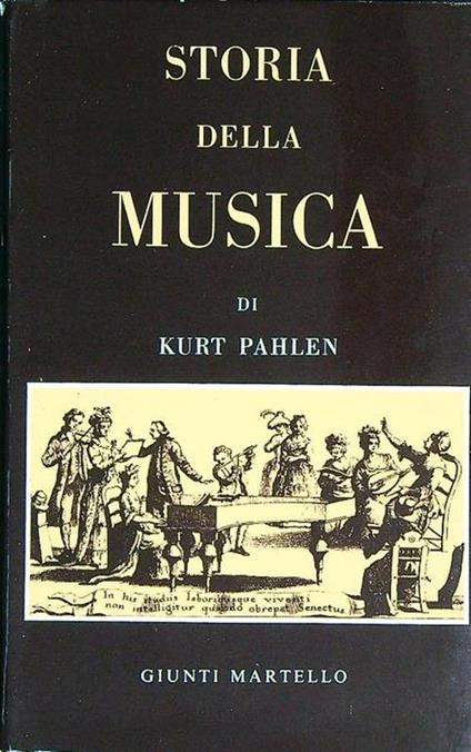 Storia della Musica - Kurt Pahlen - copertina
