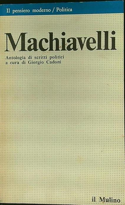 Machiavelli - Giorgio Cadoni - copertina