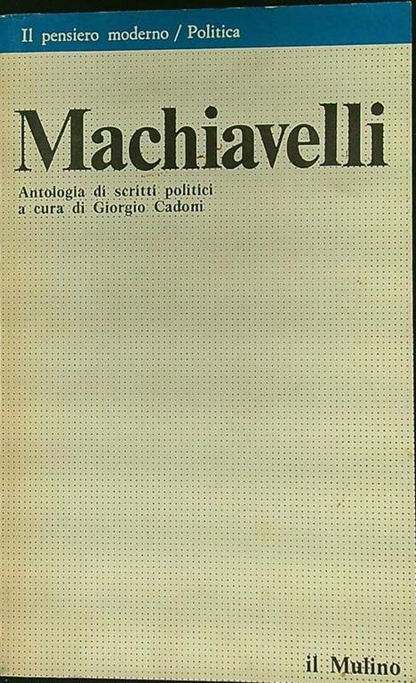 Machiavelli - Giorgio Cadoni - copertina