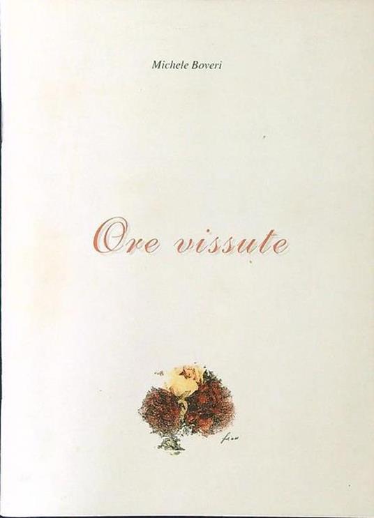 Ore vissute - copertina