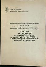 Guida del programma degli investimenti per il 1977-78 Città di Torino