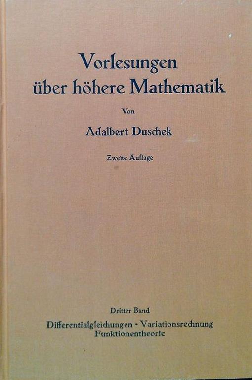 Vorlesungen uber hohere Mathematik - copertina