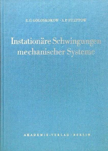 Instationare Schwingungen mechanischer Systeme - copertina