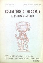 Bollettino di geodesia e scienze affini Anno XXII, N. 2/1963