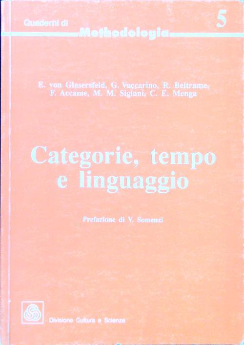 Categorie, tempo e linguaggio