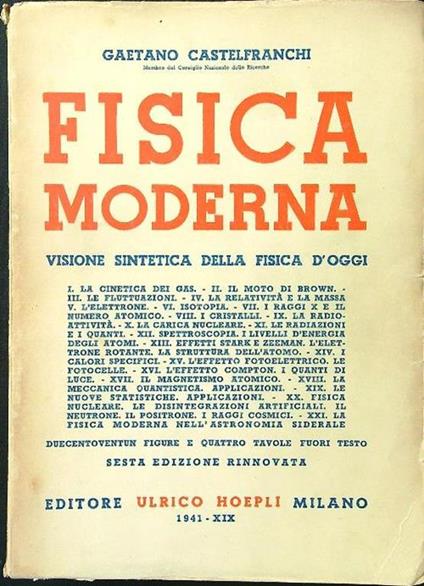 Fisica moderna - copertina