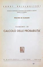 Elementi di calcolo delle probabilità