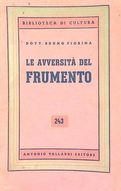 Le avversità del frumento - copertina