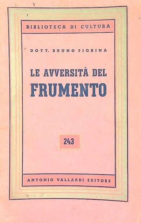 Le avversità del frumento - copertina