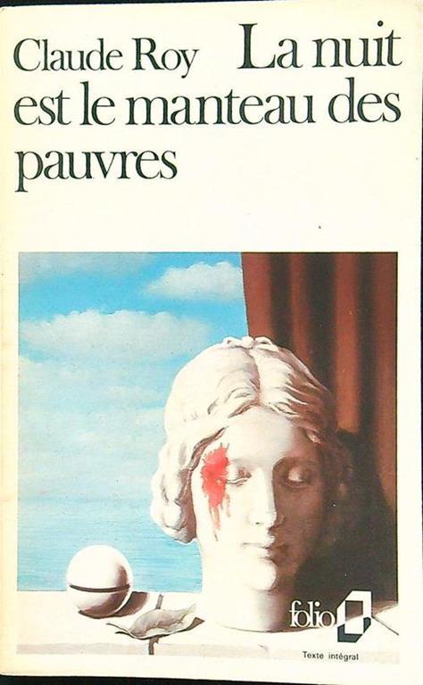 La nuit est le manteau des pauvres - Claude Roy - copertina