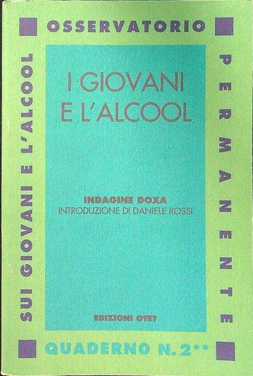 I giovani e l'alcool - copertina