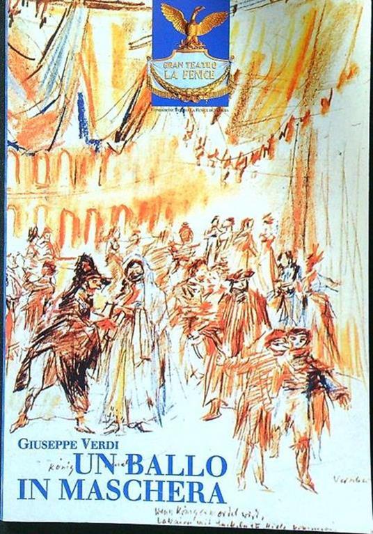 Un ballo in maschera - Giuseppe Verdi - copertina