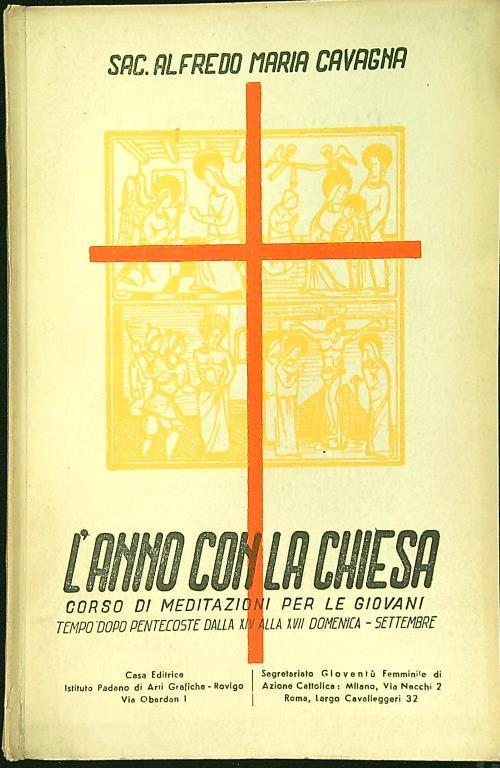 anno con la Chiesa vol. X - Alfredo Maria Cavagna - copertina