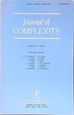 Journal of Complexity vol. 7 n. 1