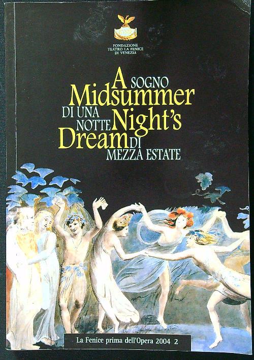 A midsummer night's dream - copertina