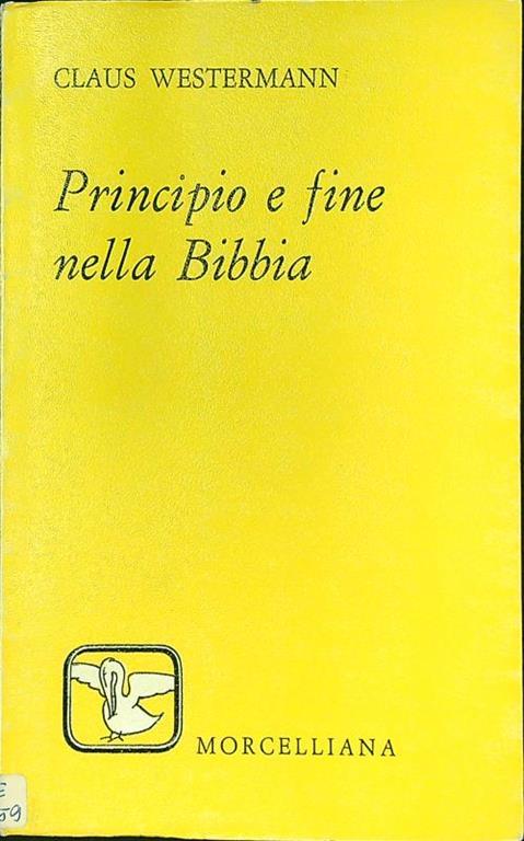 Principio e fine nella Bibbia - Claus Westermann - copertina