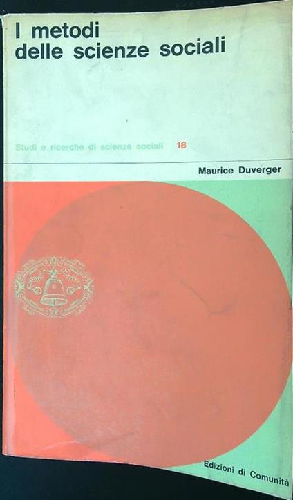 metodi delle scienze sociali - Maurice Duverger - copertina