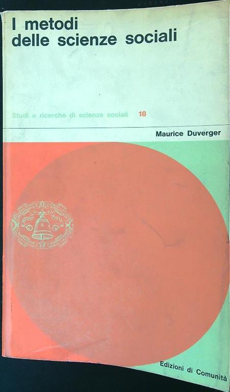 metodi delle scienze sociali - Maurice Duverger - copertina