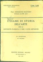 esame di storia dell'arte