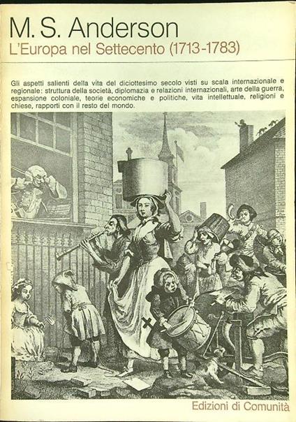 Europa nel Settecento 1713-1783 - M. T. Anderson - copertina
