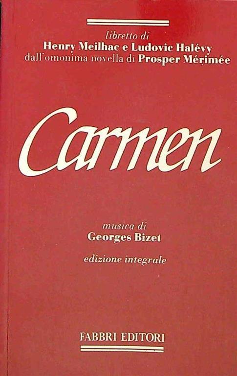 Carmen - Georges Bizet - copertina