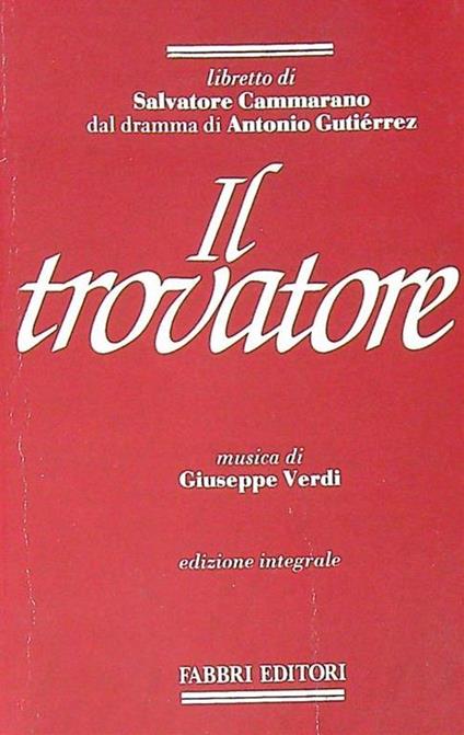 trovatore - Giuseppe Verdi - copertina