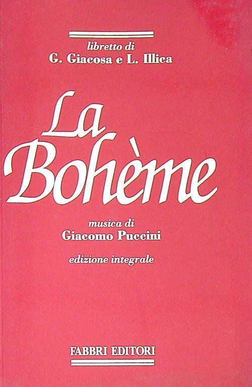 boheme - Giacomo Puccini - copertina