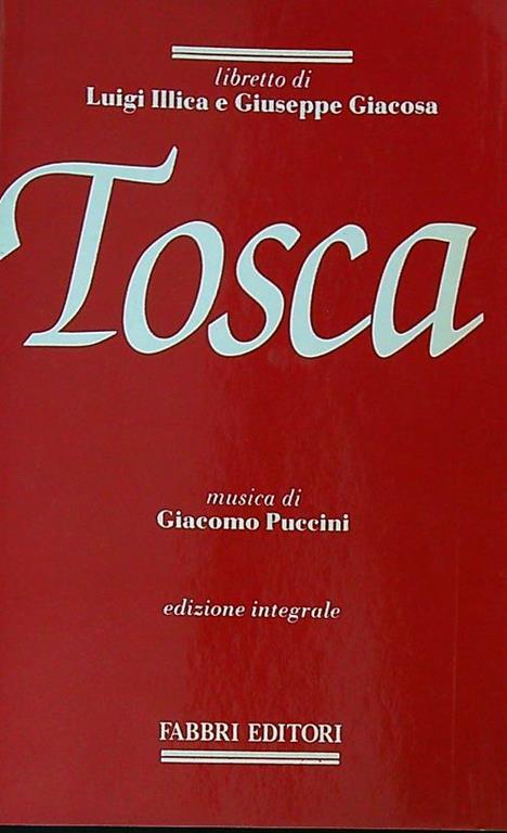 Tosca - Giacomo Puccini - copertina
