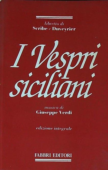 vespri siciliani - copertina