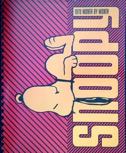 1978 Snoopy month by month - Peanuts 1978 Date Book - Charles M. Schulz - copertina