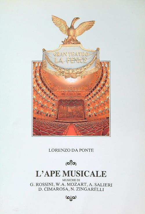 ape musicale - Lorenzo Da Ponte - copertina