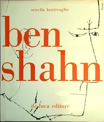 Ben Shahn - Mirella Bentivoglio - copertina