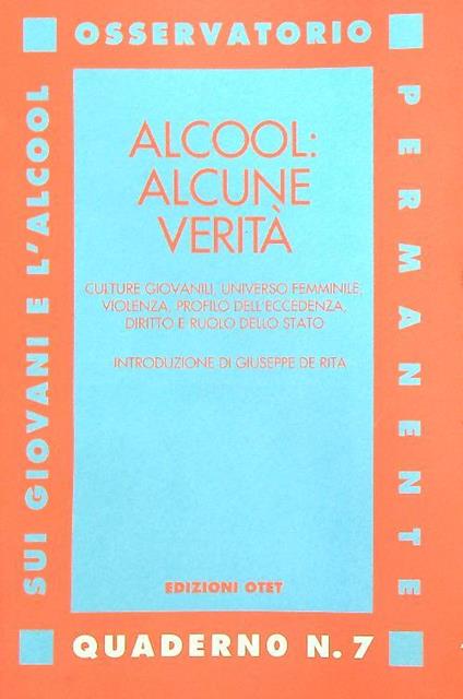 Alcool: alcune verità - copertina
