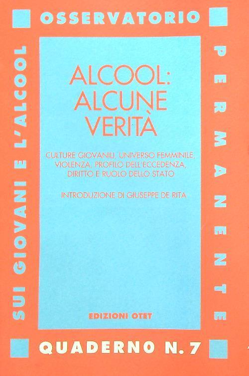 Alcool: alcune verità - copertina