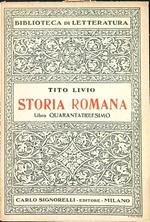 Storia romana libro quarantatreesimo