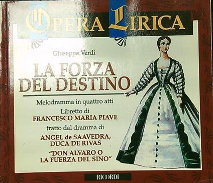 forza del destino - Libretto - Giuseppe Verdi - copertina