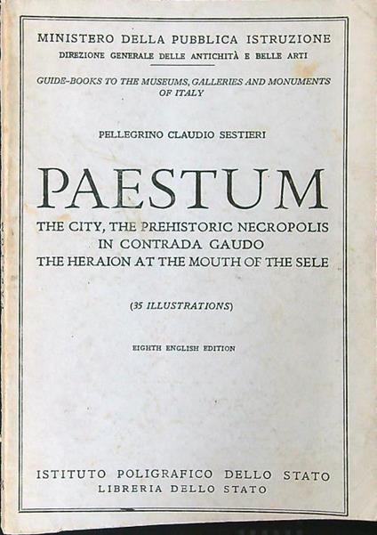 Paestum - Claudio Sestieri - copertina