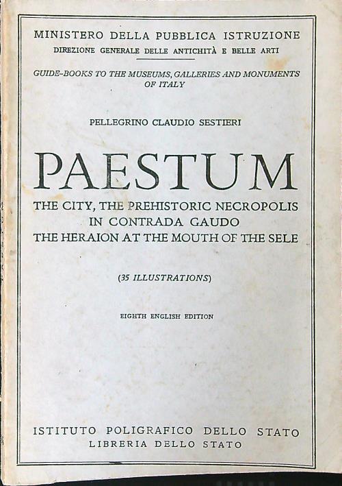Paestum - Claudio Sestieri - copertina