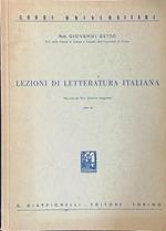 Lezioni di letteratura italiana raccolte dal prof. Edoardo Sanguineti