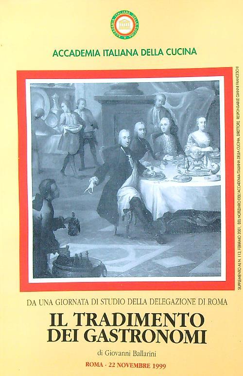 Il tradimento dei gastronomi - copertina